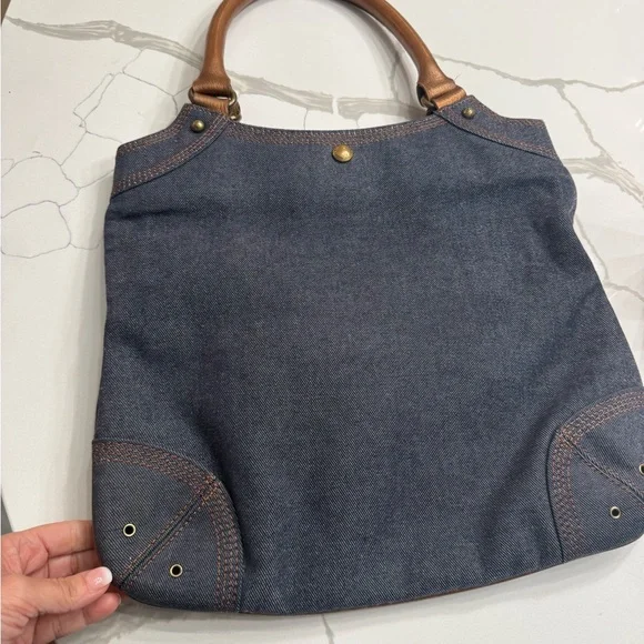 BURBERRY Blue Label Vintage Denim Tote Bag - Picture 13 of 13